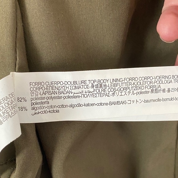 Zara Military Jacket Mens Size Medium Hooded - Picture 6 of 15